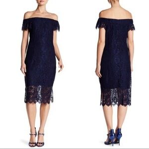 Nanette Lepore Hampton Court Lace Midi Dress